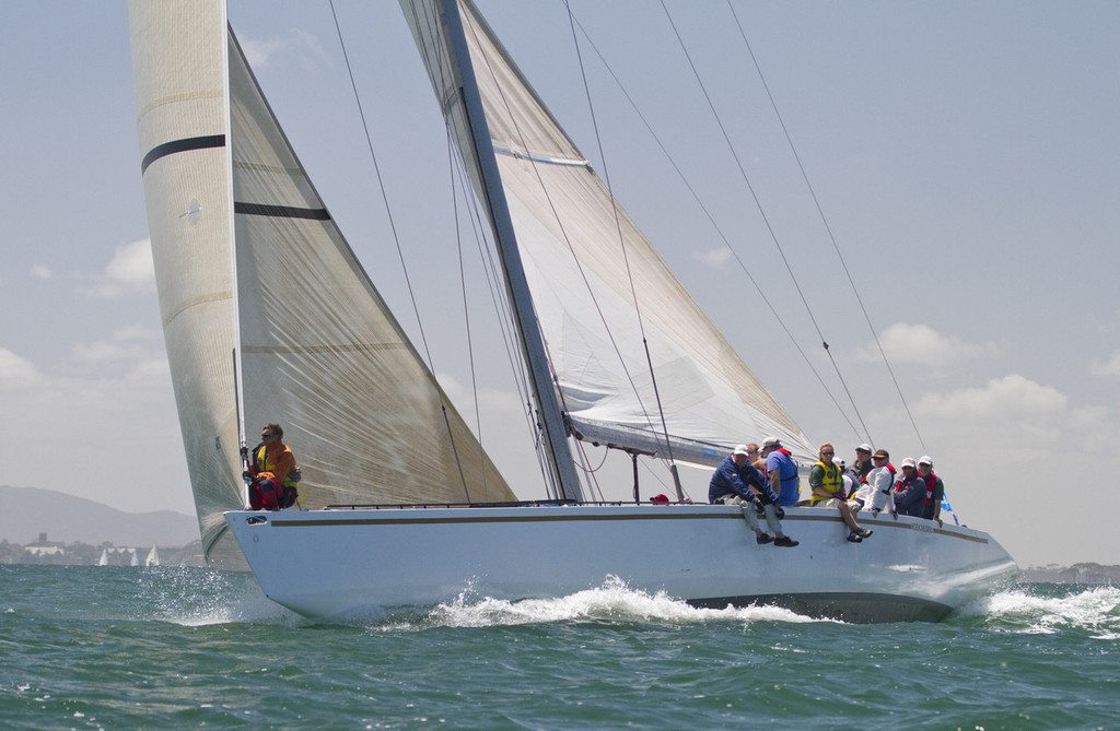 Kookaburra crossing the finish line in the Passage Race  - Festival of Sails, Geelong 2012 © Beth Morley - Sport Sailing Photography http://www.sportsailingphotography.com